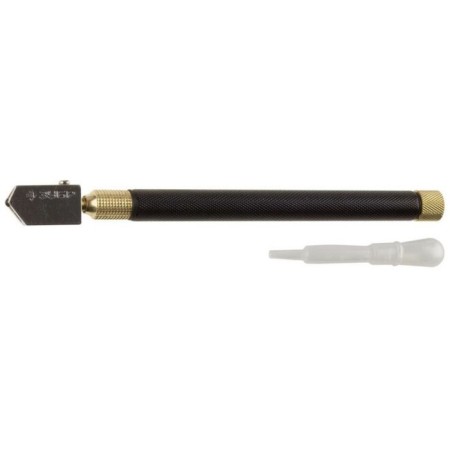 Glass cutter roller bison 33684, oil, metal handle-1