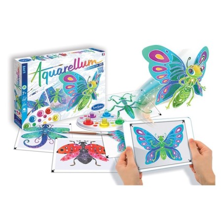Watercolor coloring sentosphere "insects"-1
