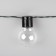 Garland “thread” 2.7 m with nozzles “balls”, IP44, dark thread, 10 LED, glow of multi, 8 modes, solar battery