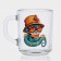 New Year's glass mug for tea "Symbol of the year 2025", 200 ml