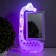 A table lamp with a photo frame, a mirror "Giraffe" LED 3W USB RGB white 17x8x30 cm Risalux