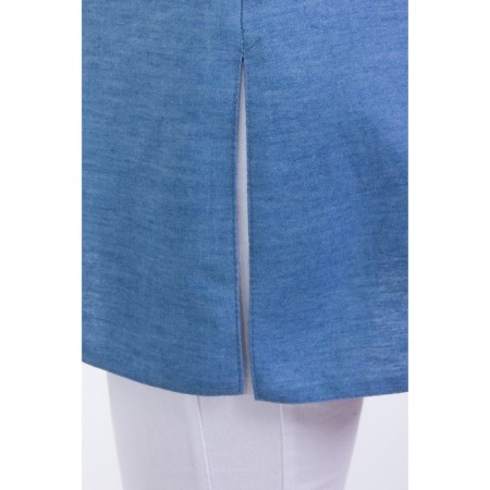 Female blouse, size 44, blue color-5