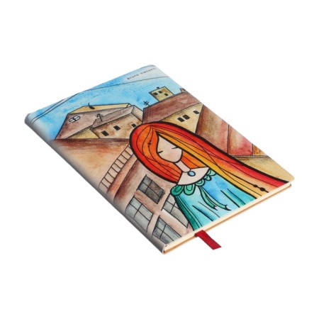 Note book A6, 64 sheets in the Flex Journal line, artificial leather cover, lies, tinted block 80 g/m2, mix-9