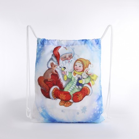 New Year's bag on the lace, white/multi -colored color-1