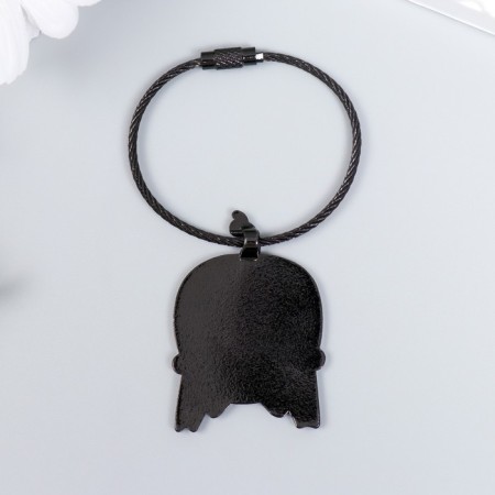Browler Metal on the cable "Piglet, heart on the pope" Emal 5.1x3.5 cm-3