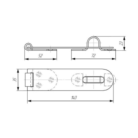 Hill door pad Kirov Secret ND-140, bronze color-1