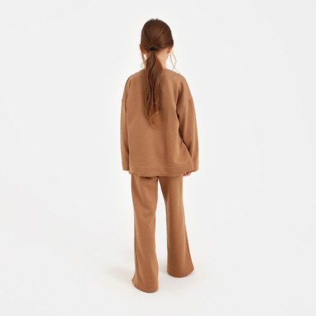 Kidsa (sweatshirt, trousers) minku brown color, height 152-3