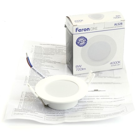The built -in LED Feron AL528, IP40, LED, 8 W, 91x91x28 mm, white color-9