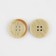 A set of buttons, 4 punctures, d = 25 mm, 5 pcs, beige color