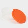 Container Round shares, food, 300 ml, orange color