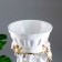 Figure pot "Angel with roses", white-gold, 1.8 l/ 24x27x70cm