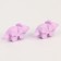 Miniature puppet "dinosaurus", set 2 pcs., Size 1 pc. - 3 × 5.5 × 2 cm, purple color