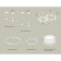 Ambrella Light Acrylic lamp, XR92211005, GX53 LED 12 W, white sand, white matte