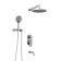 The shower system wasserkraft a175819, built -in, tropical shower, shower, chromium