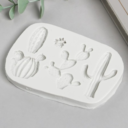 Mold Silicon "Cacti" 5 items 1x8x11.2 cm-1