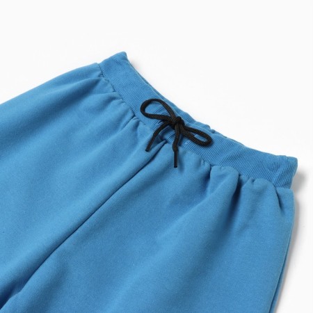 Baby trousers, blue color/diamonds, height 134-140 cm-1