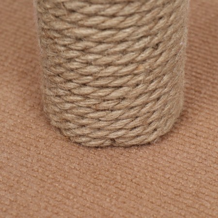 House for cats with a claw of a round, jute, 35 x 35 x 64 cm, pink-3