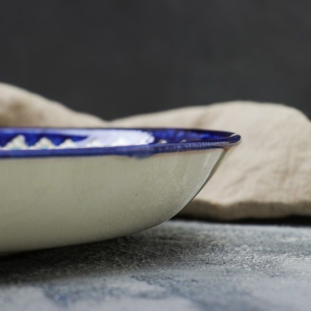Largan Rishtan ceramics "Patterns", 36 cm, blue-2