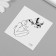 Tattoo on the body black "black" set 10 pcs 6x6 cm