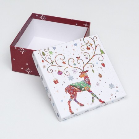 A set of boxes 3 in 1 15.5x15.5x7.5 - 18x18x8.5 - 20x20x9.5 cm.-2