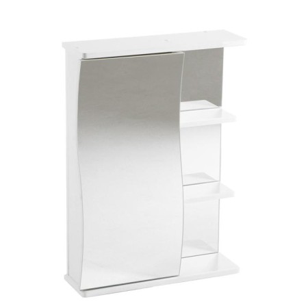 Bathroom mirror "wave 500" left, 50 x 70.5 x 16 cm