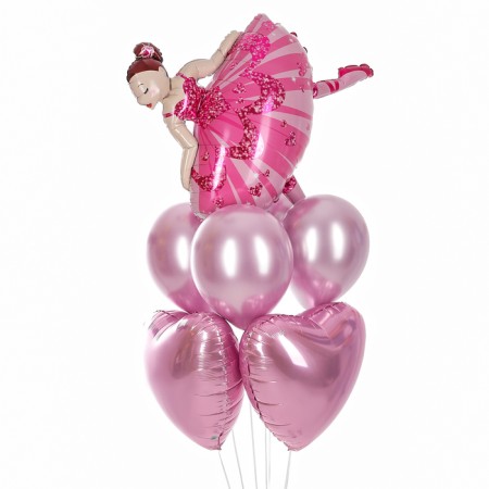Set of balls "Dancer", latex, foil, 7 pcs.-2