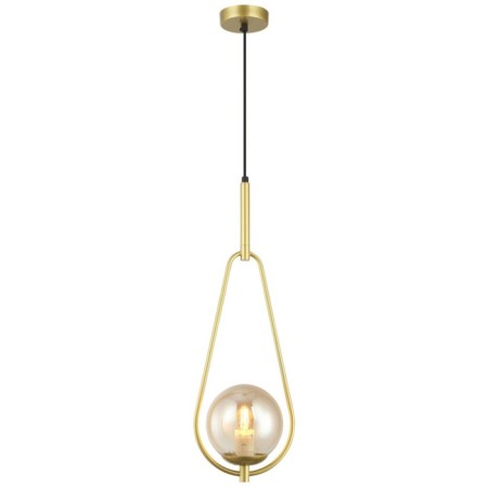 Suspension lamp Globo 1x27 40W, size 20x15x63.5-150 cm, color gold