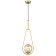 Suspension lamp Globo 1x27 40W, size 20x15x63.5-150 cm, color gold