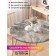 The tablecloth "Marble vortex", round, oxford, elastic band, size 120x120 cm, diameter 75-100 cm