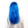 Carnival wig "beauty", blue color