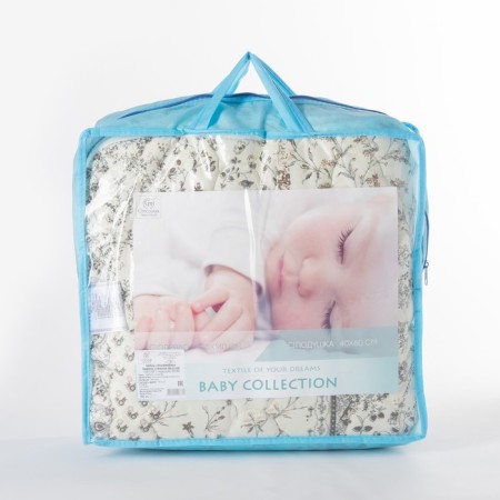 Ecopiber set, blanket size 110x140 cm + pillow 40x60 cm, color mix-3
