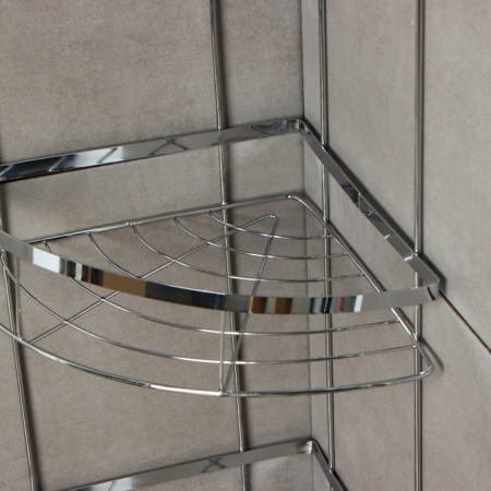 Angular regiment 3-tier shade, 21 × 21 × 57.5 cm, chrome color-2