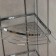Angular regiment 3-tier shade, 21 × 21 × 57.5 cm, chrome color