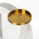 Brass Brass, marble "Camellia" 19 x 18 x 8 cm