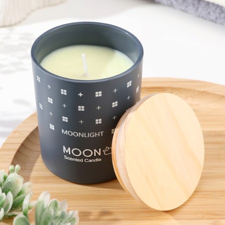 Aromatic candle in a glass "Moon", forest, small-1