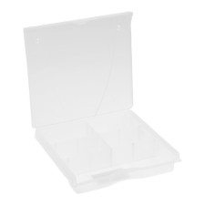 Organizer with tundra latch, 5 departments for fasteners, 175 x 165 x 36 mm, plastic