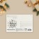 Postal card "Happy New Year!", Gold Bant 10 x 15 cm, New Year