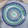 Largan Rishtan ceramics "Patterns", 25 cm, blue
