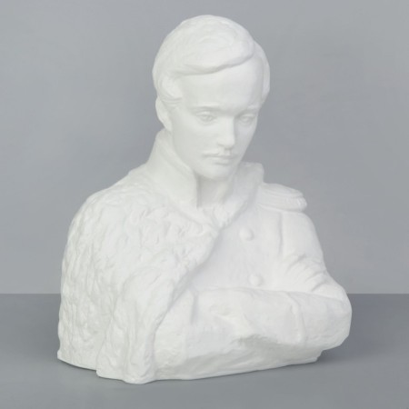 Gypsum figure famous people: Lermontov, "Ekorsh Workshop", 20 x 18 x 24.5 cm