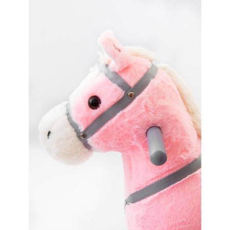 Horse Railway Capacked Amarobaby Prime, with wheels, 63x35x60 cm, pink color-5
