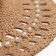 Women's hat with Minaku decor brown color, rr 56-58