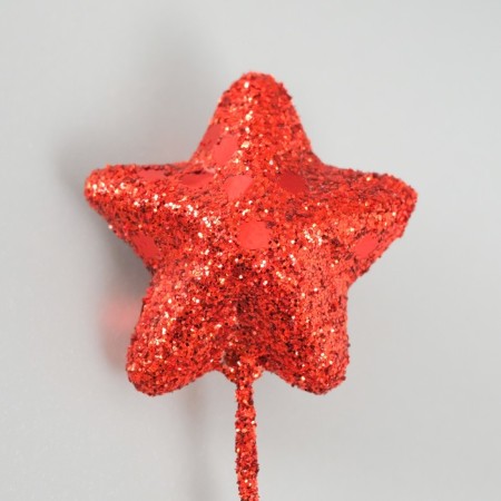 Decor for creativity "Asterisk" length 25 mm, red-2