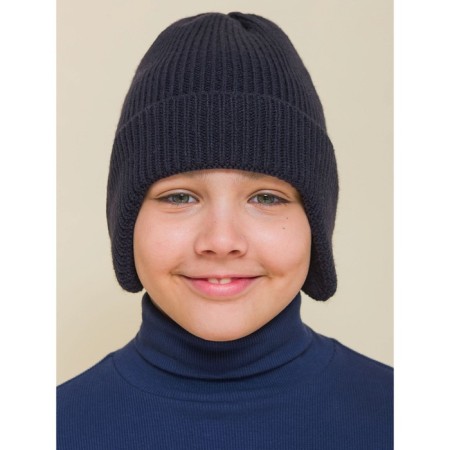 Children's hat, size 48-50, gray color-6