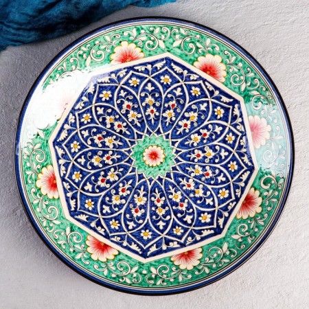 Largan Rishtan ceramics, 41cm, blue-green,-1