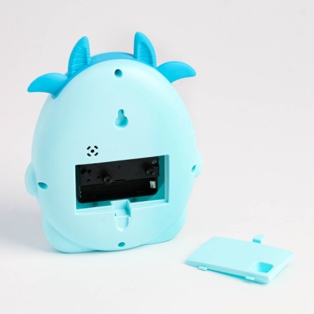 Clock - alarm clock "Blue Gobby" children's, discrete move, D -8 cm, 12 x 18 cm, aa-2