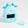 Clock - alarm clock "Blue Gobby" children's, discrete move, D -8 cm, 12 x 18 cm, aa