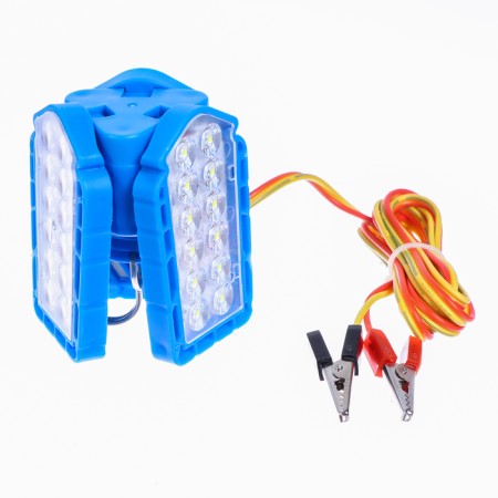 Camping lamp, 6 W, SMD 2835, cable L-1.5 m, with a clamp from 12 V, 12 x 5 cm-2