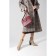 Cross-Bodi bag, lightning department, external pocket, burgundy color