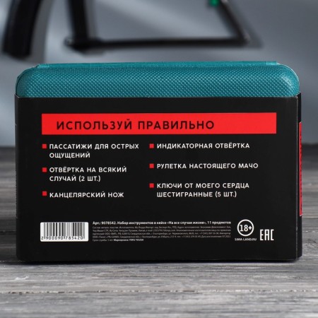 A set of tools in the case “For all occasions”, universal, 11 items-11