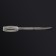Manicure scissors "Premium", bent, narrow, 9 cm, on the blist, silver color